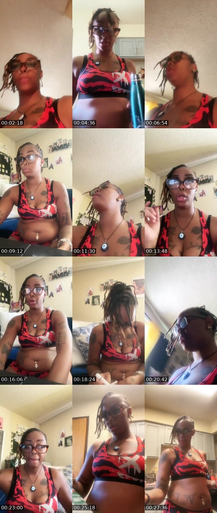 Contact-sheet preview of 👑DS💜♏️BADDIEĂNGEL's Liveme recording