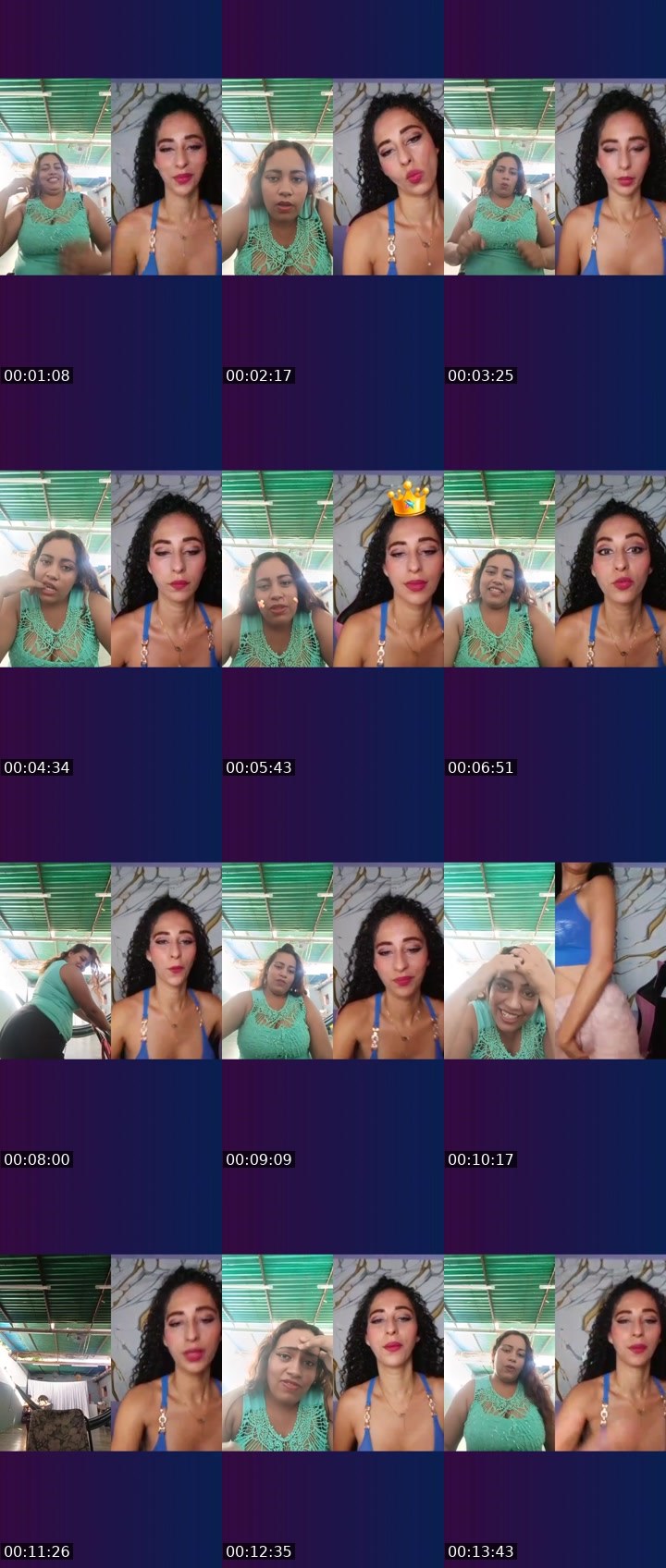 Contact-sheet preview of Dulcerita's Liveme recording