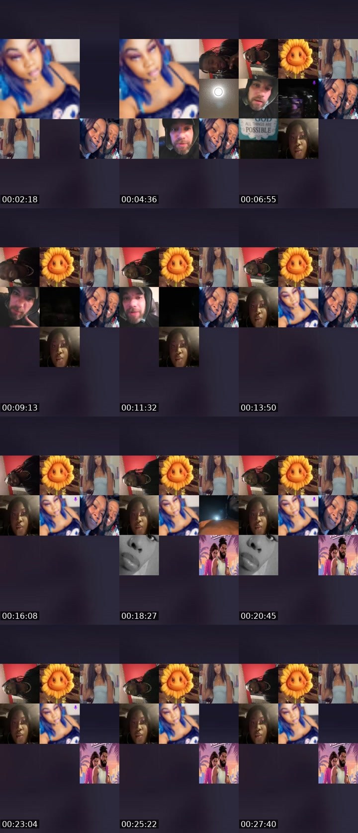 Contact-sheet preview of Ł€Ǥ€ŇĐŞRͩᴇͣᴀʟ𝐿atte's Liveme recording