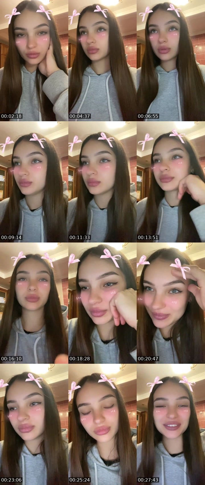 Contact-sheet preview of 🐍𝓚i𝓻𝓪💯🇺🇦's Liveme recording