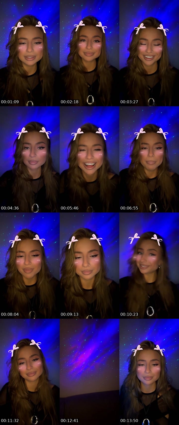 Contact-sheet preview of SavAnna🎀's Liveme recording