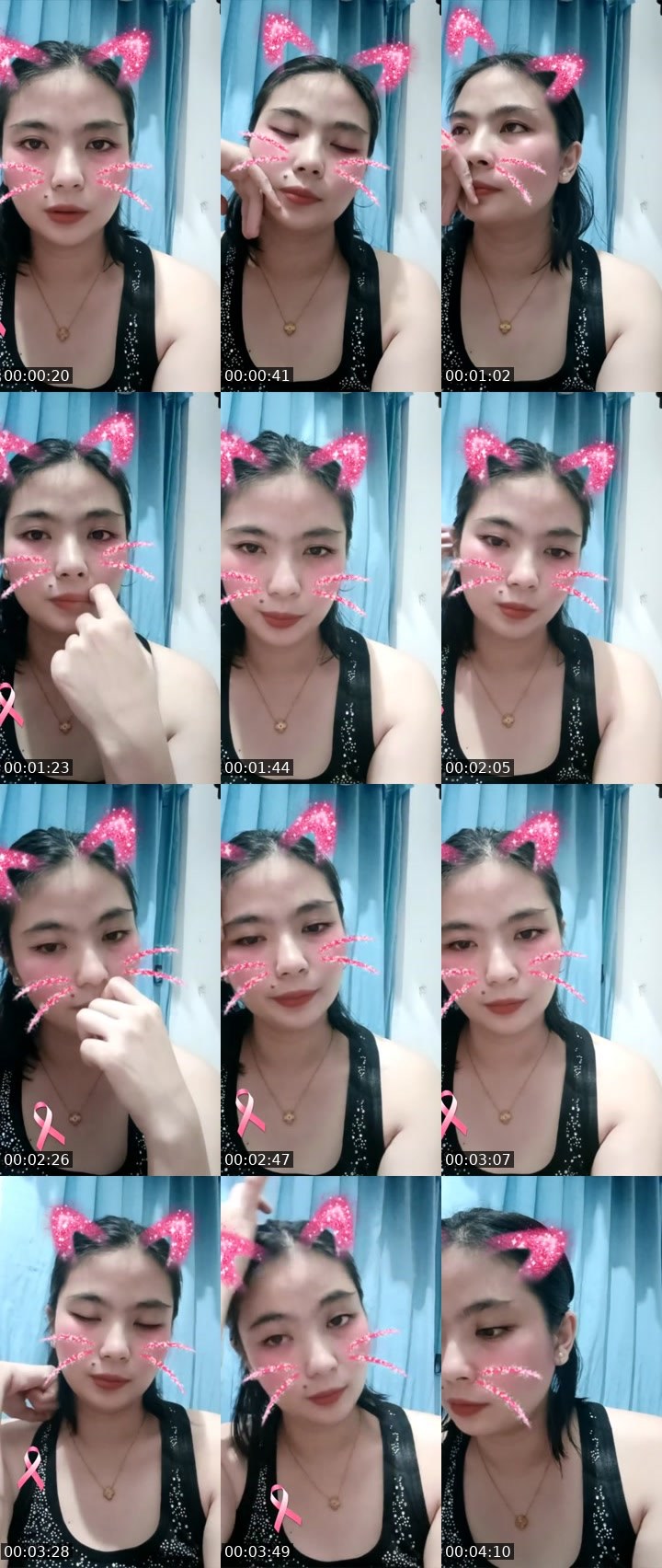 Contact-sheet preview of ℹ️Celine🩷's Liveme recording