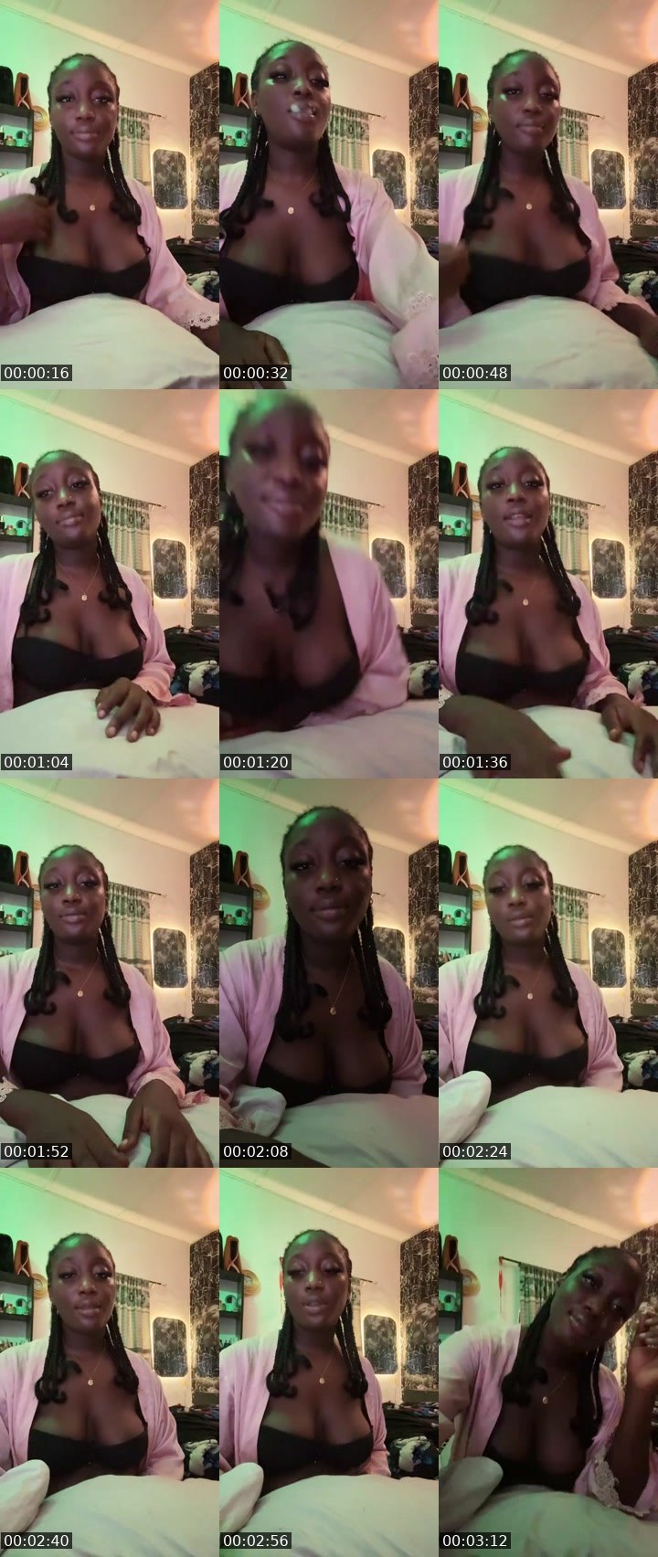 Contact-sheet preview of Black mistress😈❤️'s Liveme recording