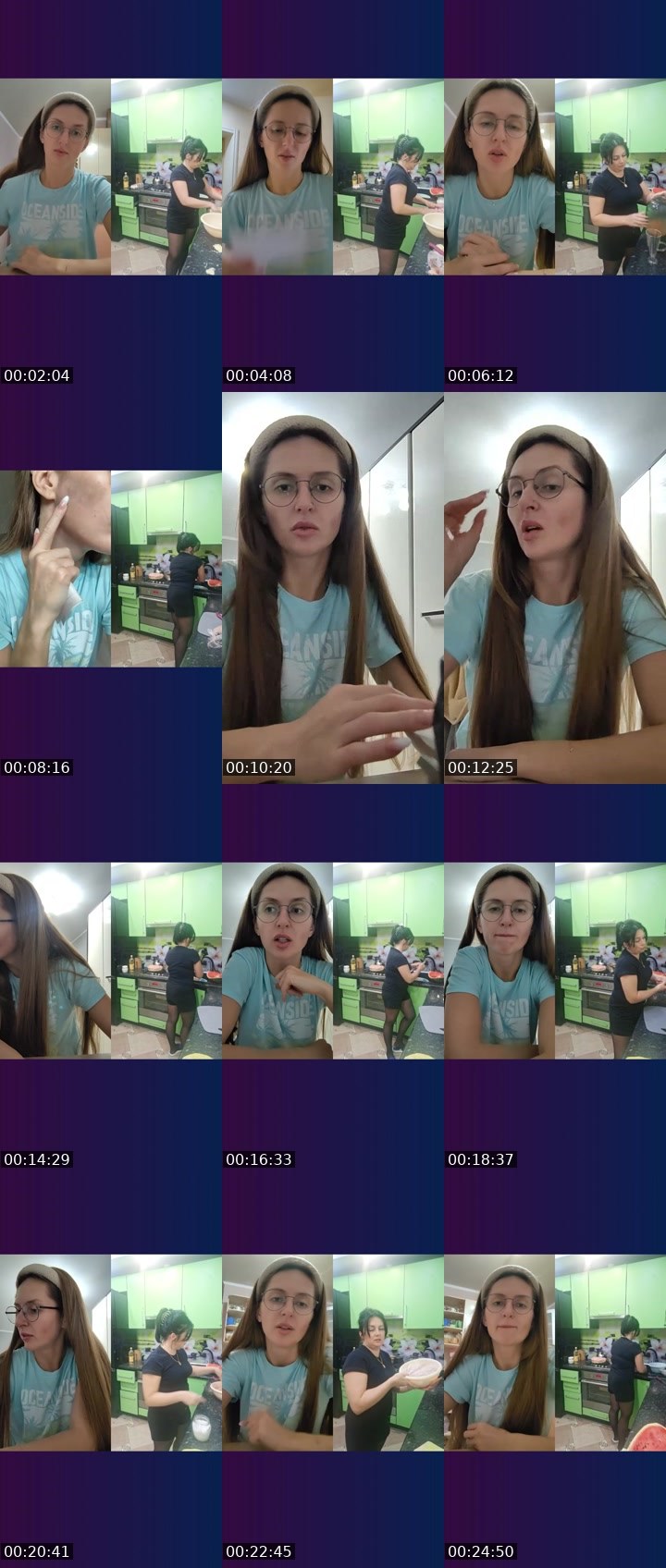 Contact-sheet preview of HELLena😈's Liveme recording