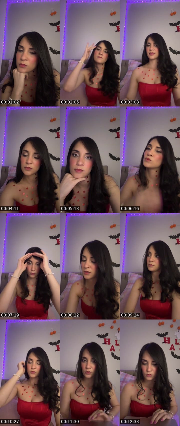 Contact-sheet preview of 🫧🐆Mandy 🧸✨'s Liveme recording
