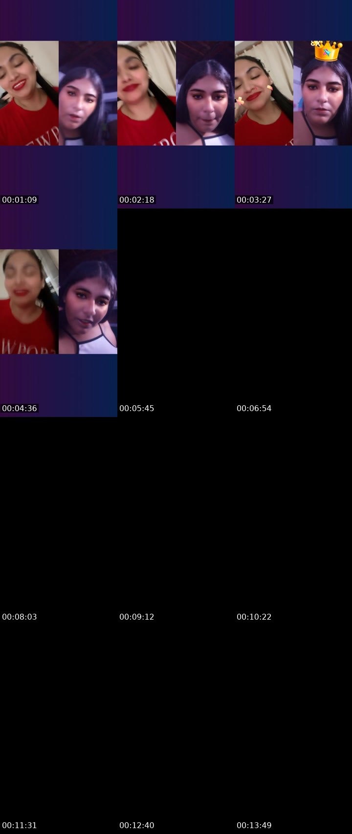 Contact-sheet preview of 🪩👑Solangecharlot💋's Liveme recording