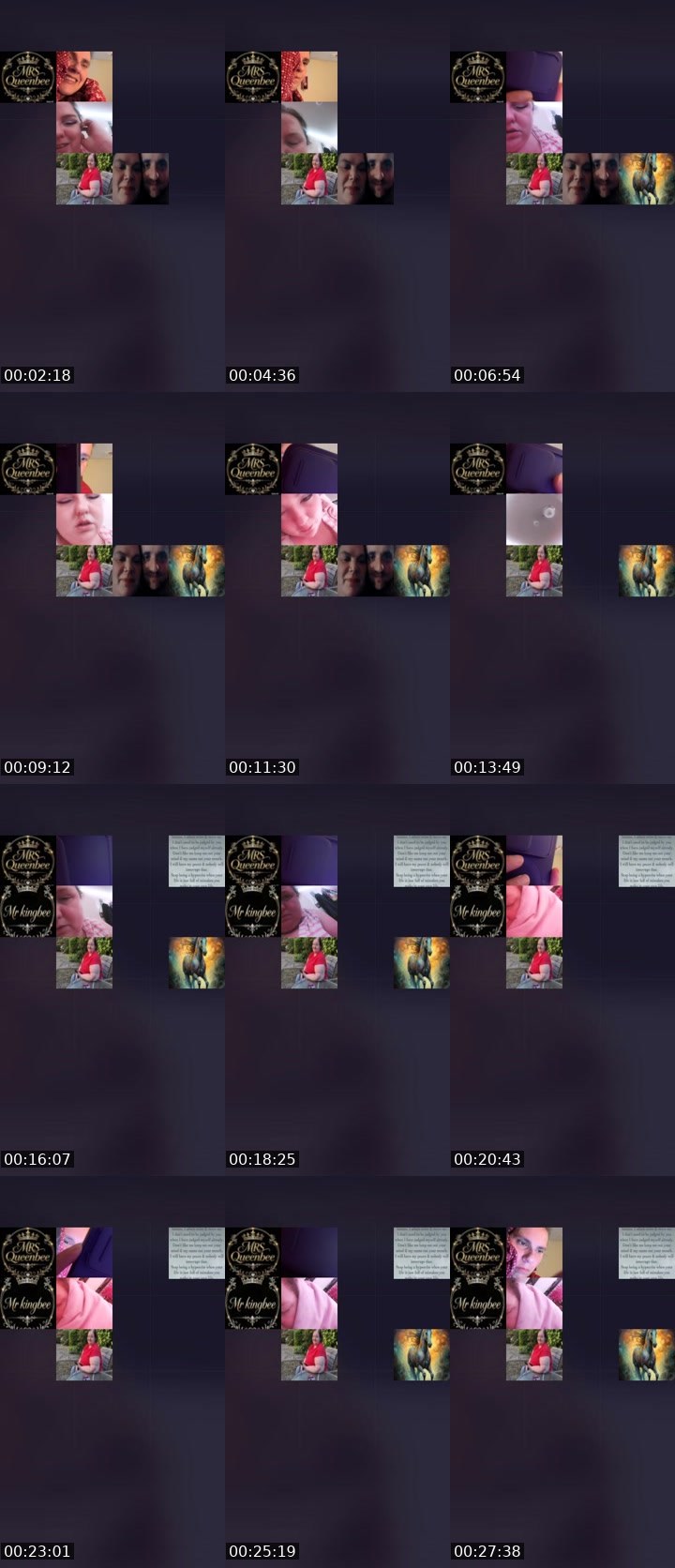 Contact-sheet preview of 💯NR💯Queenbee2.0's Liveme recording