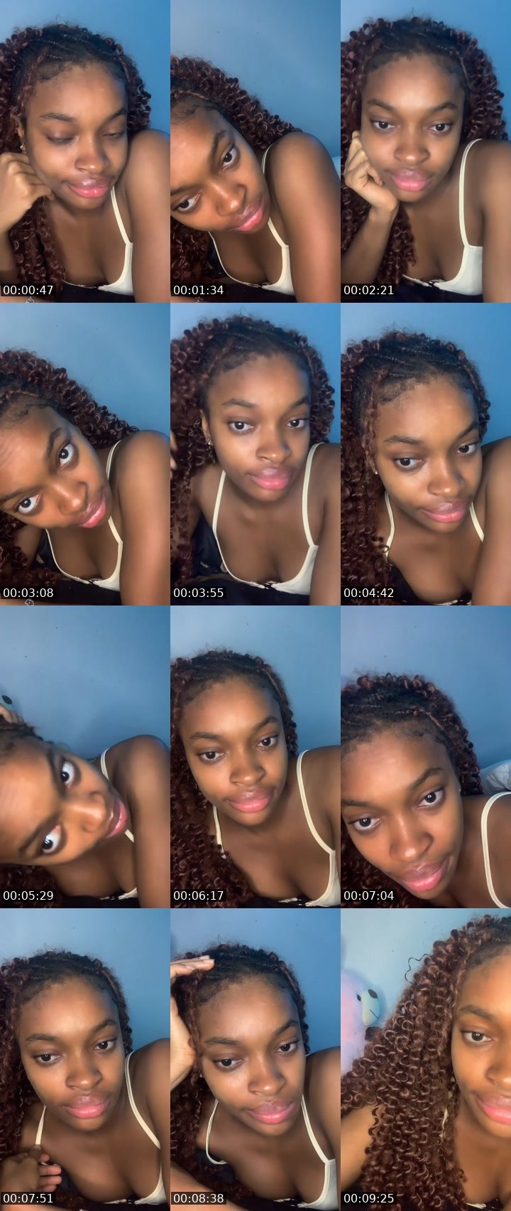 Contact-sheet preview of Creamy💗🦍's Liveme recording