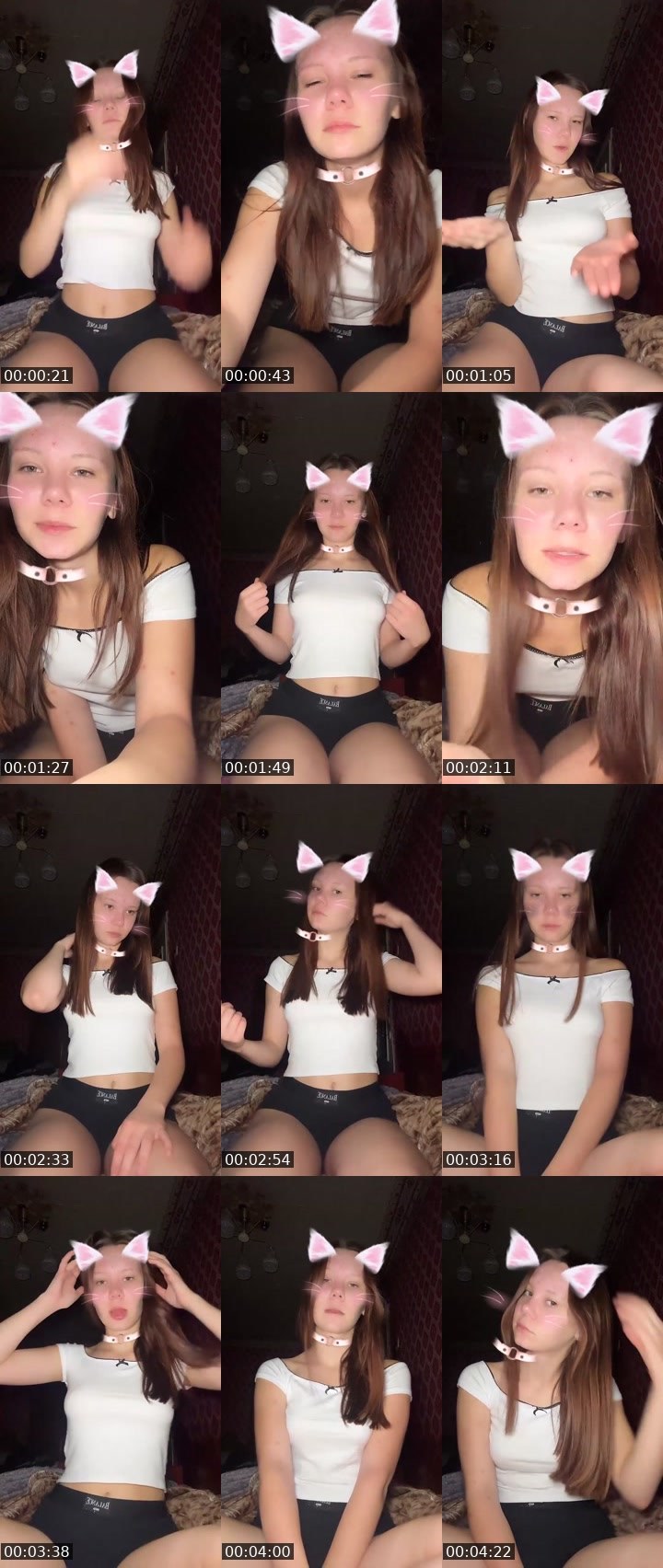 Contact-sheet preview of 🪐Nikusya🐾's Liveme recording