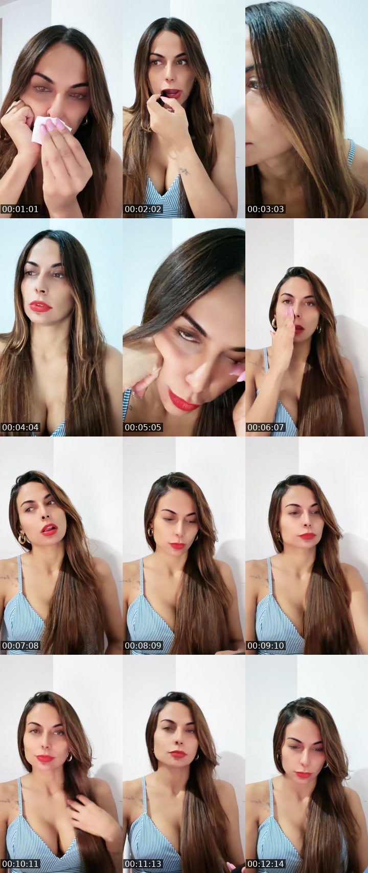 Contact-sheet preview of Maeva 🥂's Liveme recording