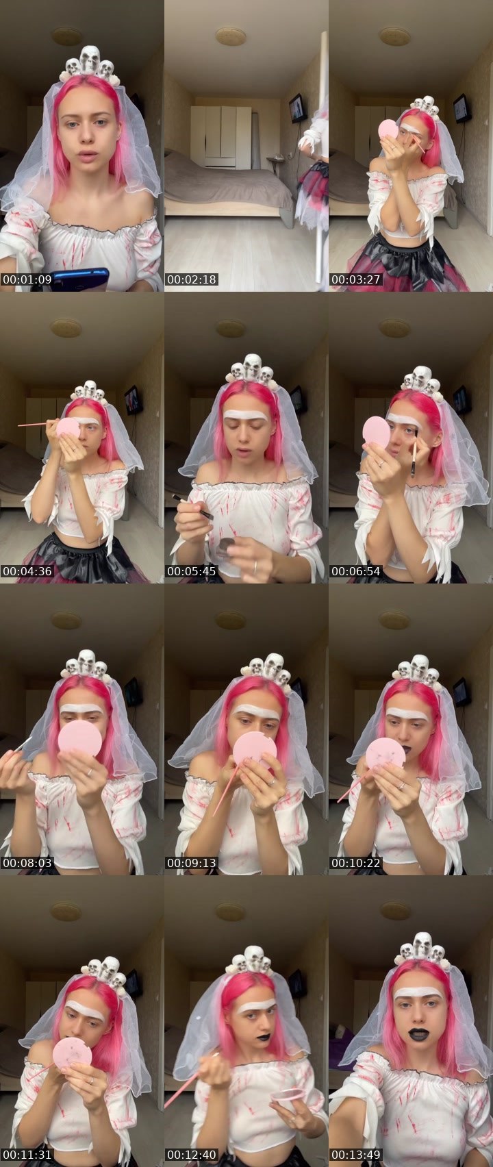 Contact-sheet preview of Olya_Pink🎀's Liveme recording