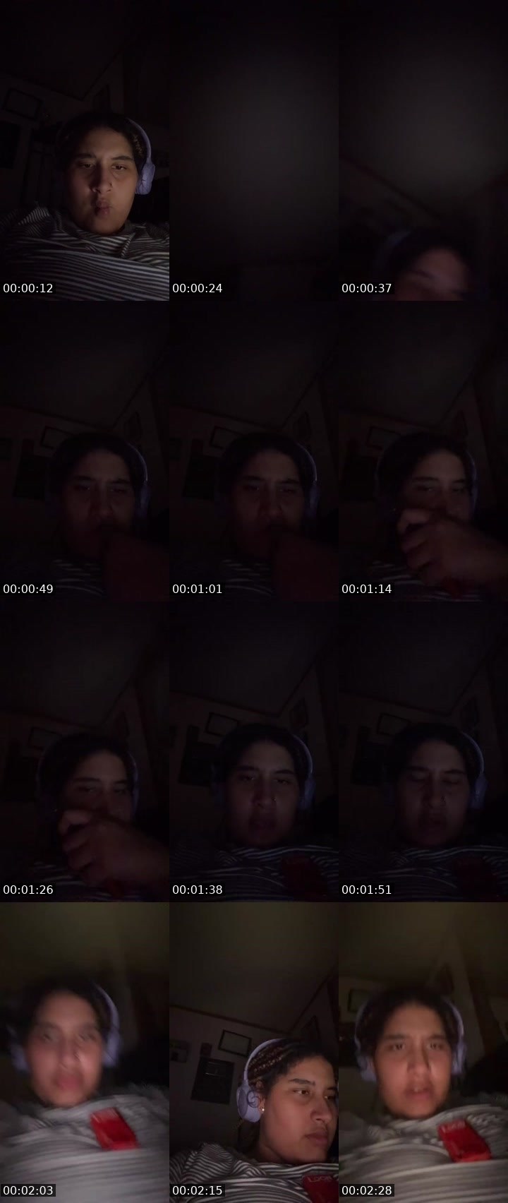 Contact-sheet preview of Theyluvlex's Liveme recording