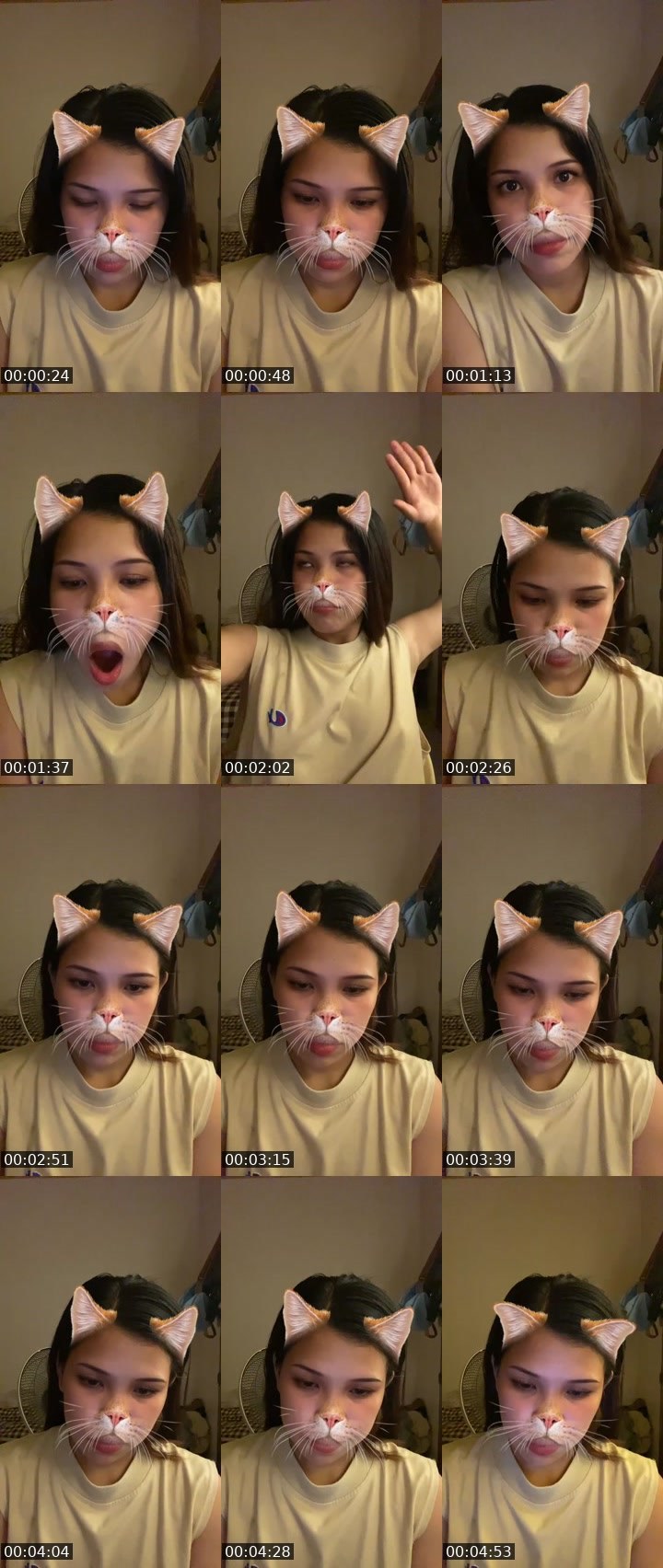 Contact-sheet preview of 👸🏻komiya🌼🐒's Liveme recording