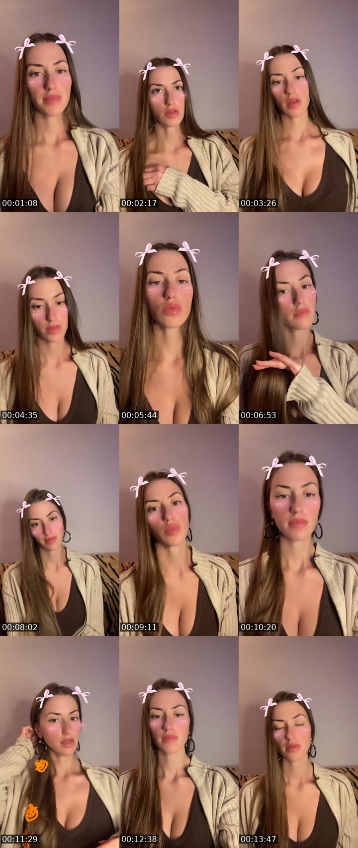 Contact-sheet preview of Lily🪷💕's Liveme recording