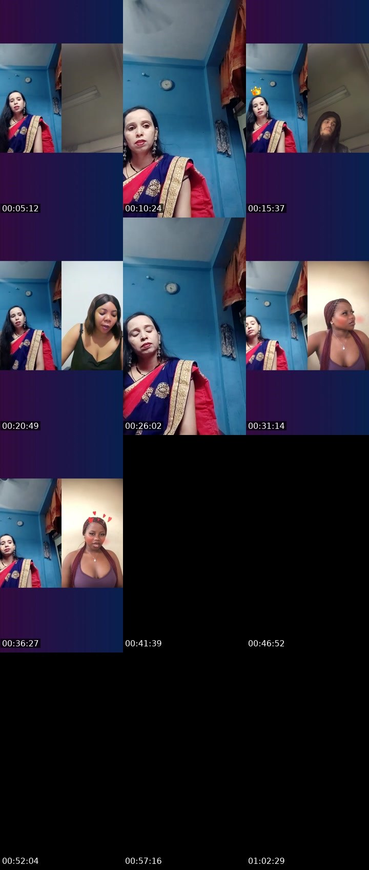 Contact-sheet preview of 🦋neelu🥰's Liveme recording