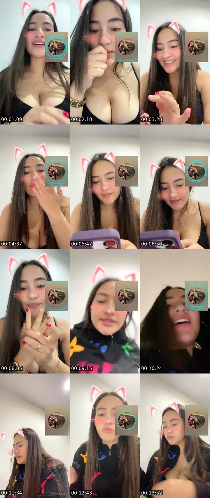 Contact-sheet preview of 50k🔥🙏🏽Cleopatra🪐's Liveme recording