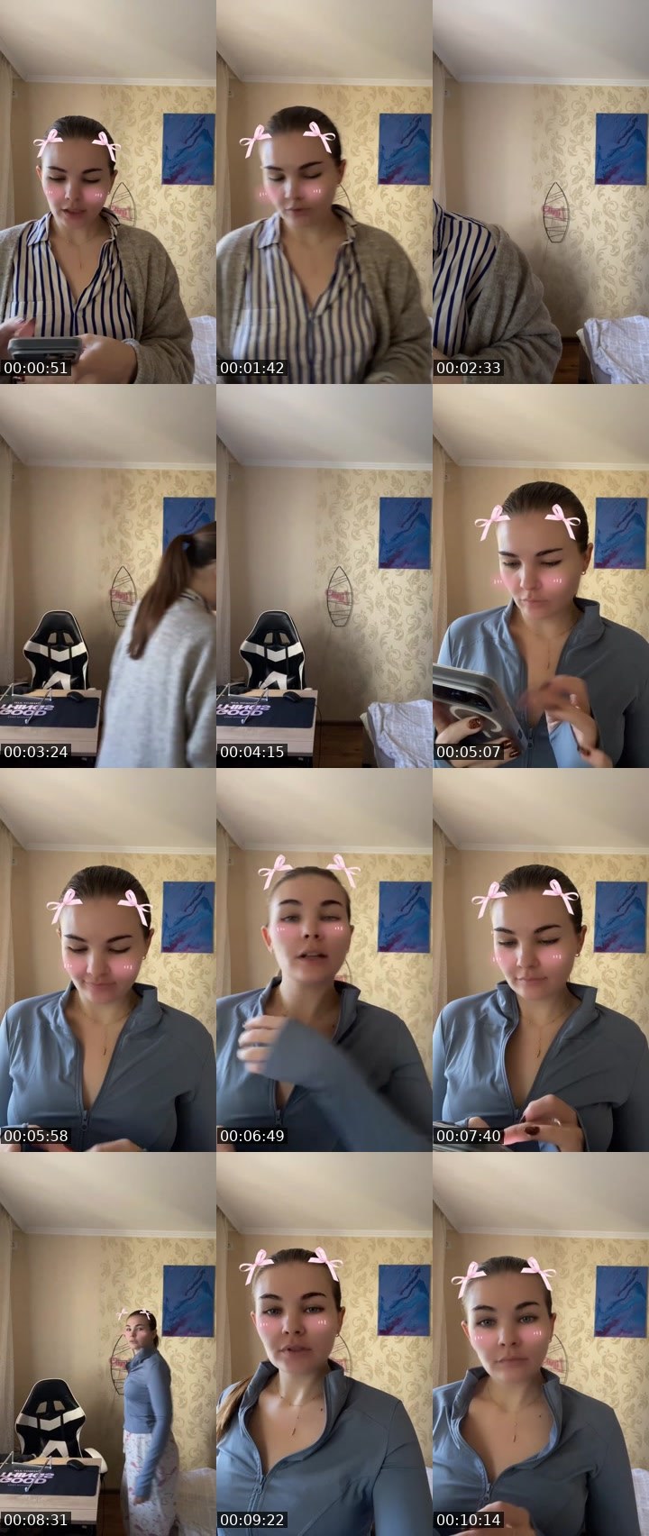 Contact-sheet preview of ℄ Lini🤍's Liveme recording