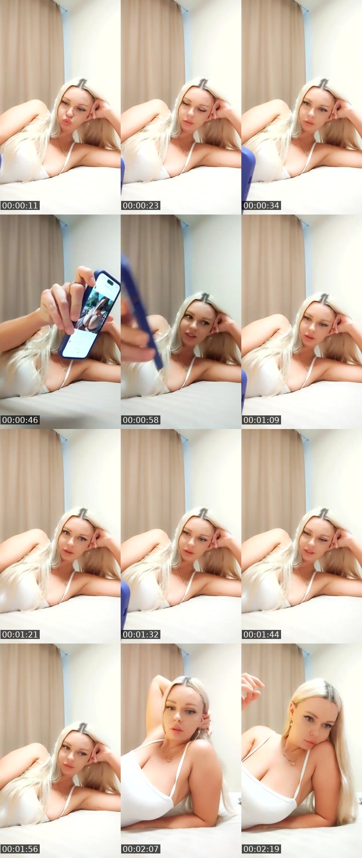 Contact-sheet preview of Alena ❣️'s Liveme recording