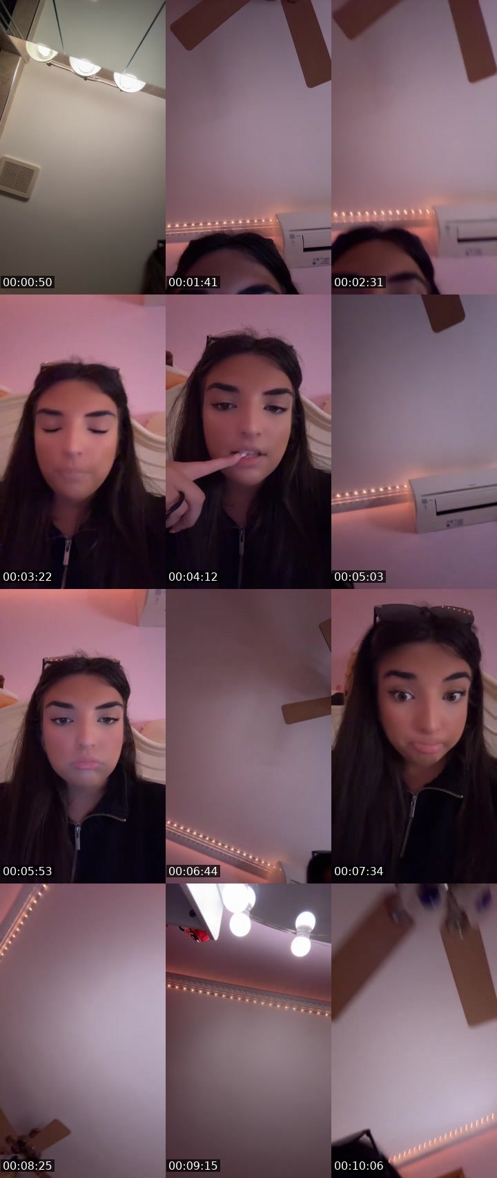 Contact-sheet preview of ROSALINA🌹💕's Liveme recording