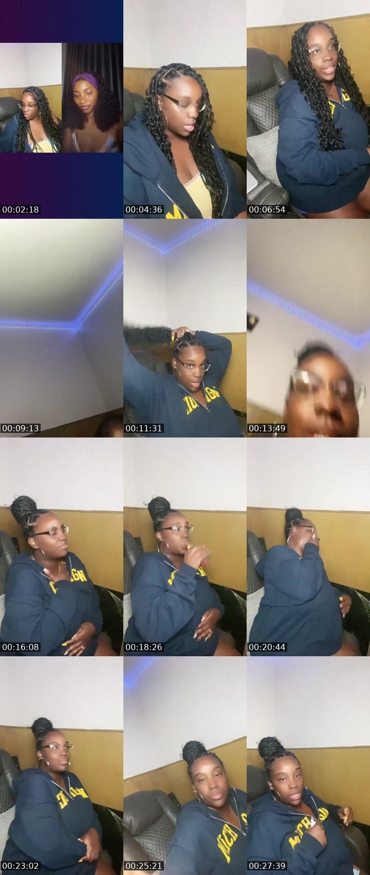 Contact-sheet preview of 🦋GENNY🦋's Liveme recording