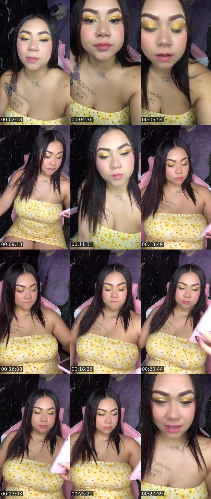 Contact-sheet preview of 🦋🐬sofi✰Lღ🦋🎭's Liveme recording