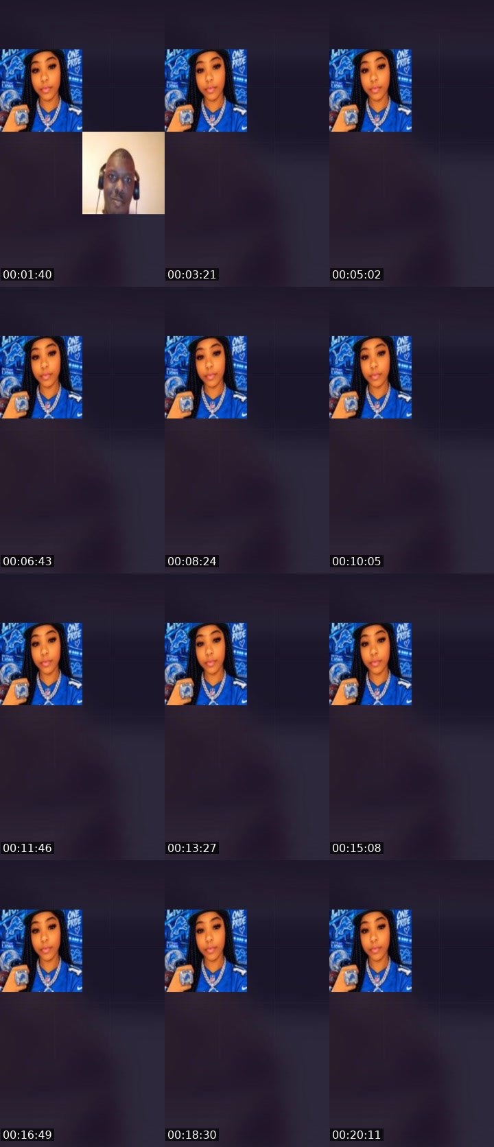 Contact-sheet preview of ☆Indigo's Liveme recording