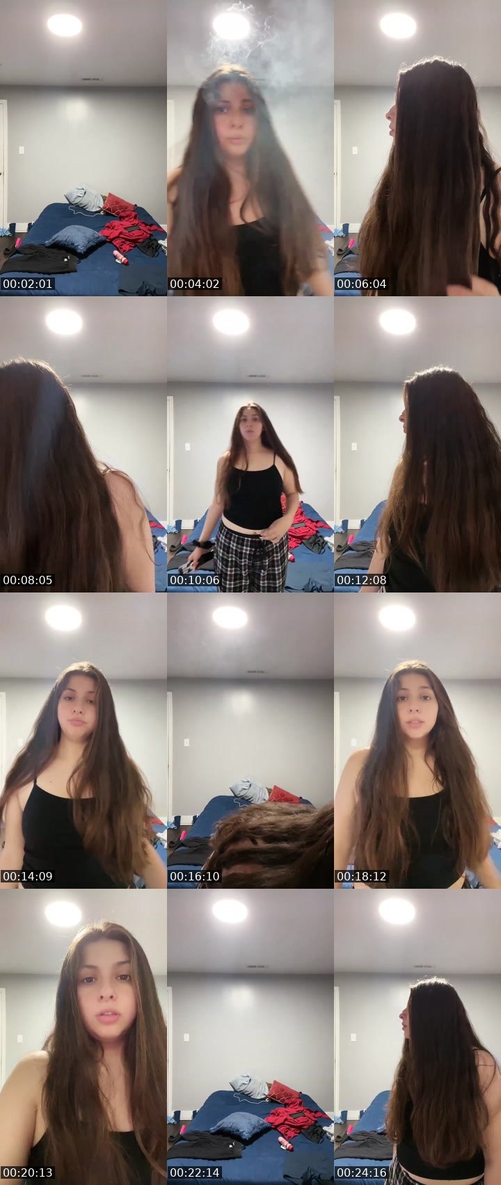 Contact-sheet preview of Amenna Sanchez's Liveme recording