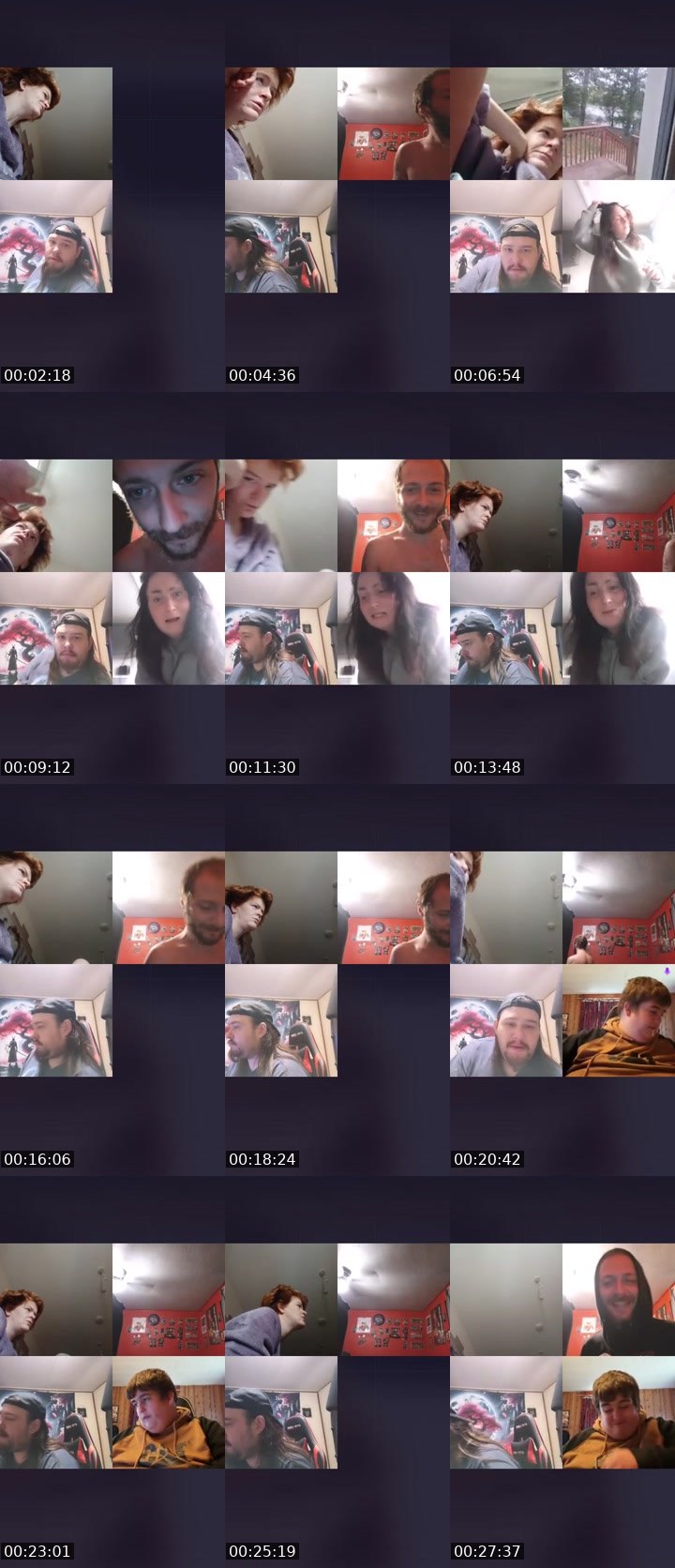 Contact-sheet preview of little miss red's Liveme recording