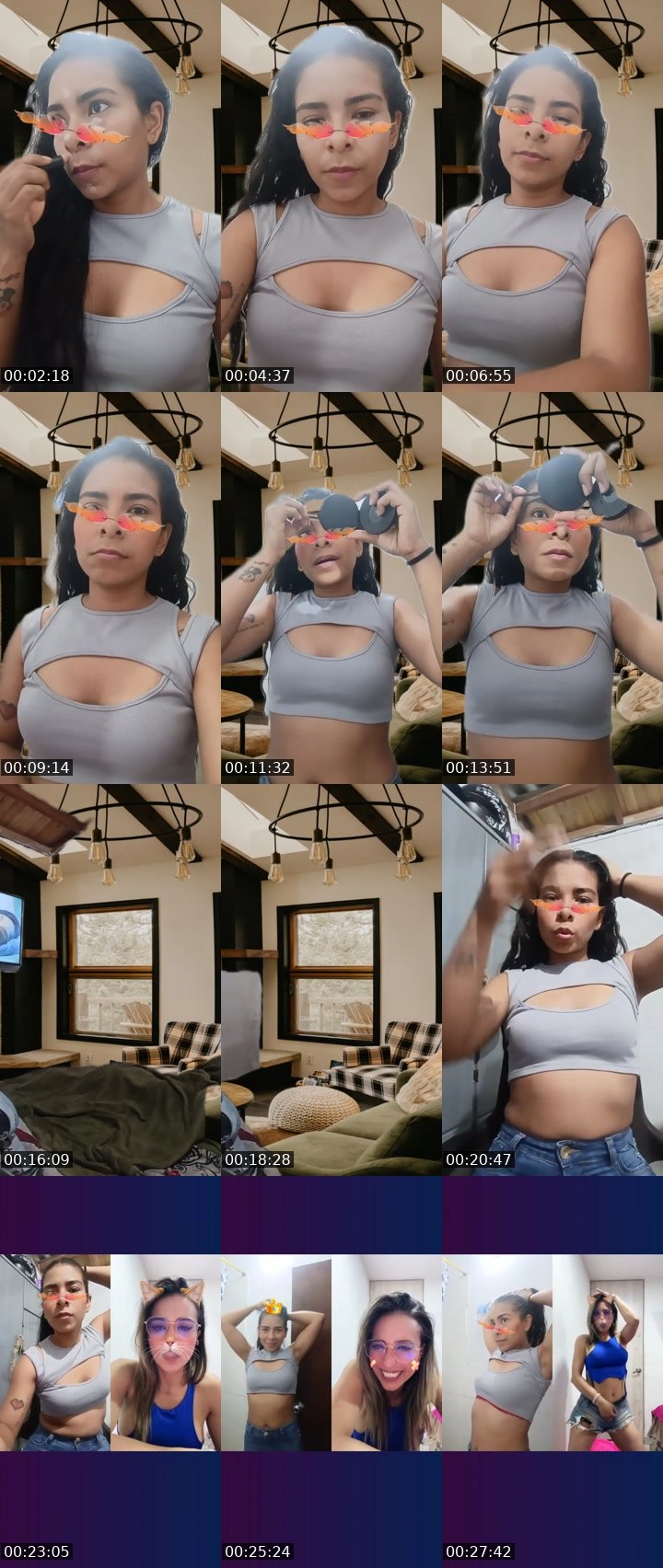 Contact-sheet preview of 🌐𝓑iiii❀🧸's Liveme recording
