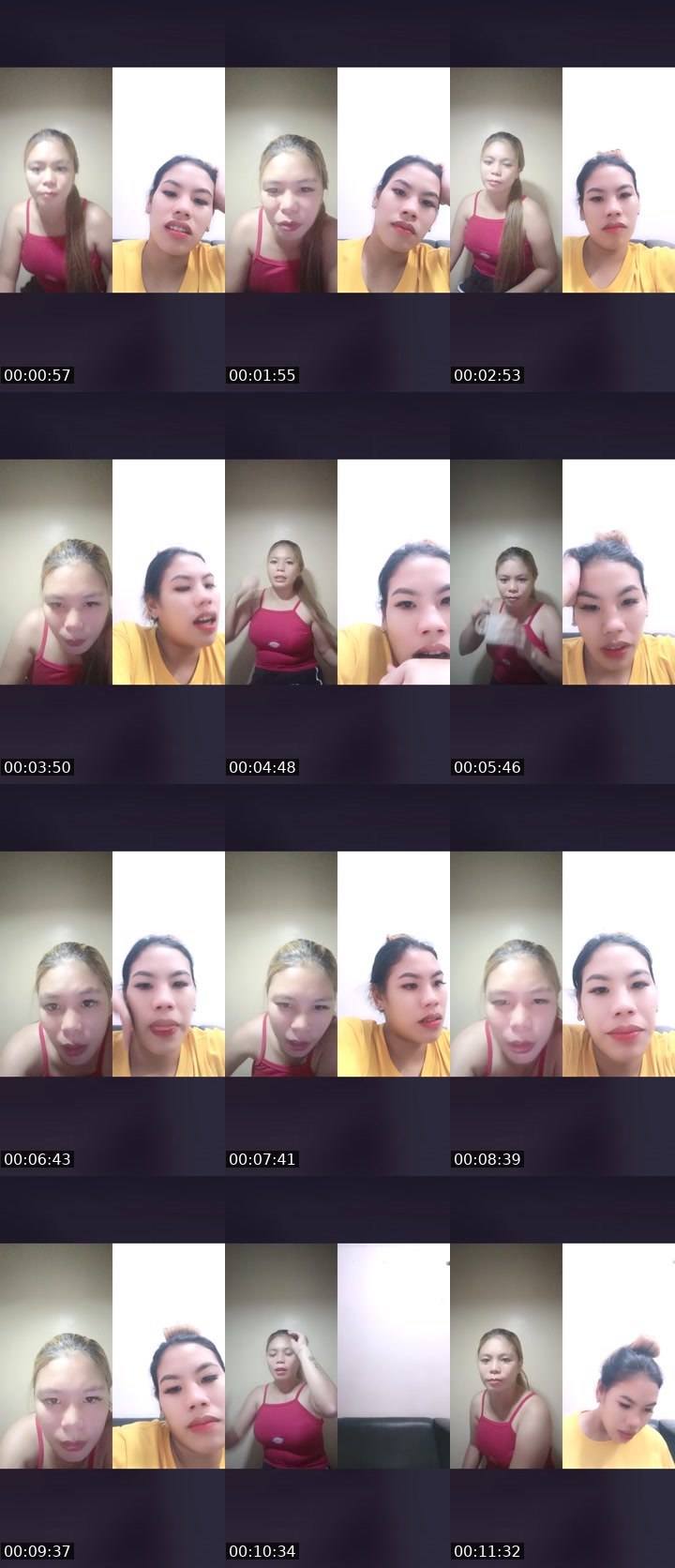 Contact-sheet preview of 👸 chealsea 🫧's Liveme recording