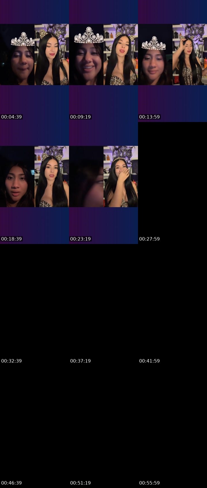 Contact-sheet preview of 🦂RosJaick 🫧🧸's Liveme recording