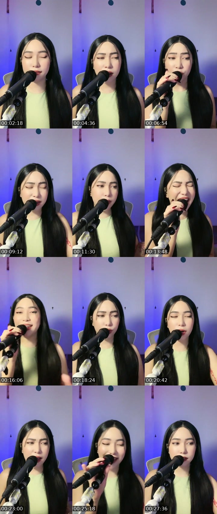 Contact-sheet preview of ☝️❤️Momo.x's Liveme recording