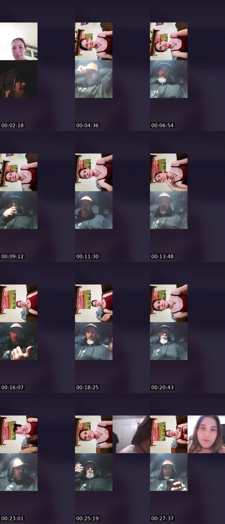 Contact-sheet preview of tinut's Liveme recording