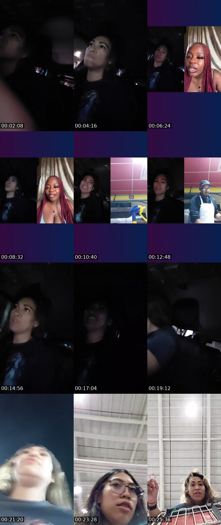 Contact-sheet preview of mªYőĥ🌐iZM's Liveme recording