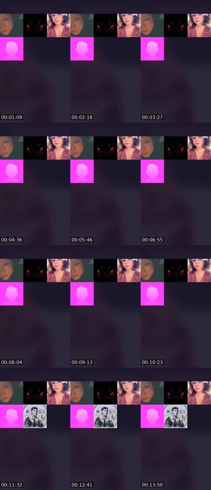 Contact-sheet preview of 🚀ωιℓ∂.вєнανισя🎁🌐's Liveme recording