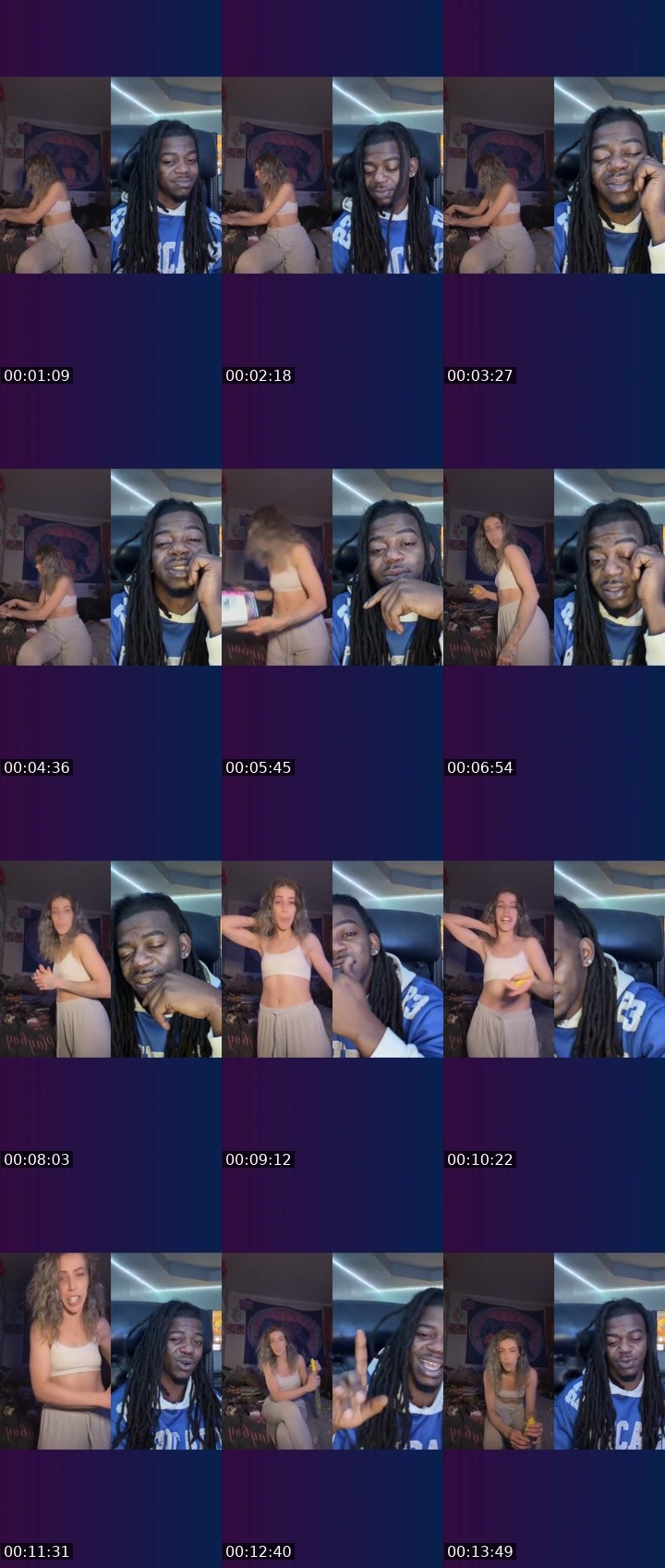 Contact-sheet preview of ⟢⊹✧𝔸𝕌𝕊𝕊𝕀𝔼✧⊹⟣'s Liveme recording