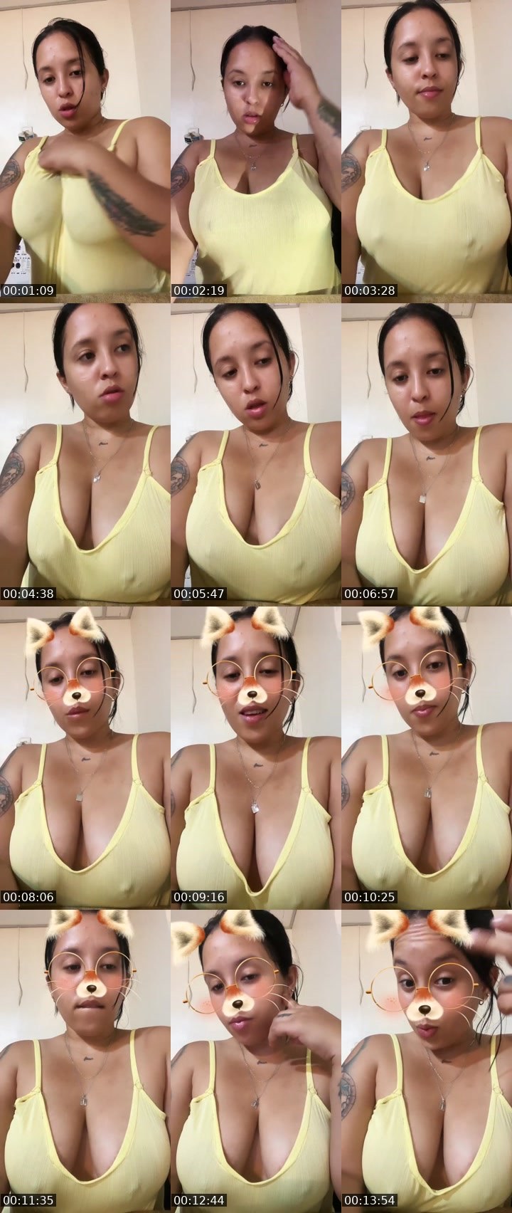 Contact-sheet preview of Baddie 👑⃤ 😈🍑's Liveme recording