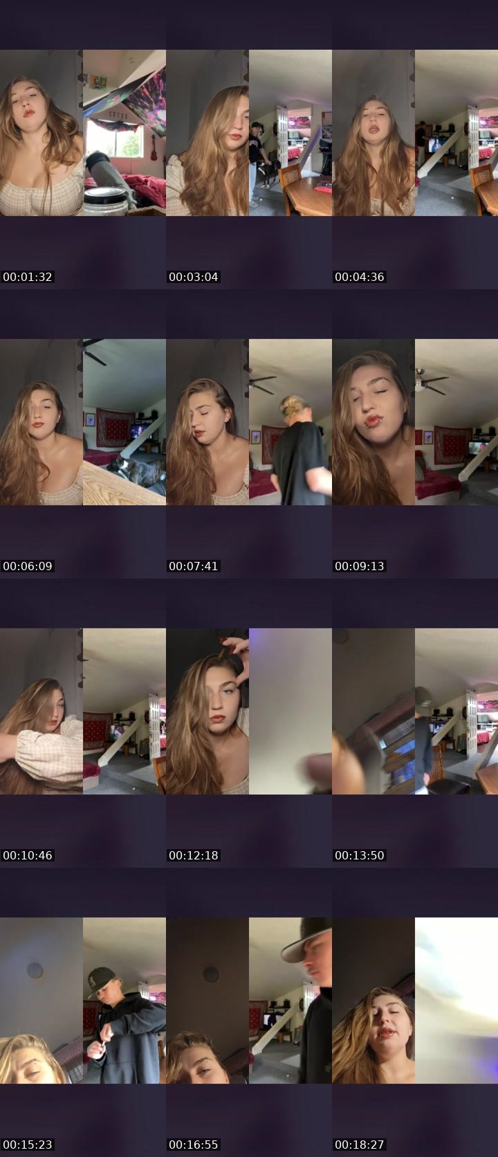 Contact-sheet preview of AYEBAYBAY👉👈's Liveme recording