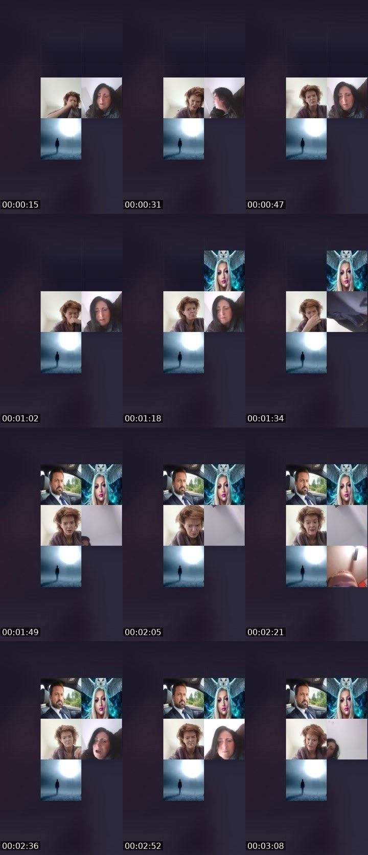 Contact-sheet preview of little miss red's Liveme recording