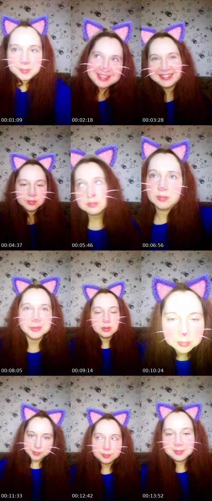 Contact-sheet preview of Ameana☘️'s Liveme recording