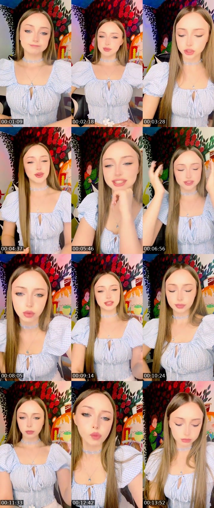 Contact-sheet preview of ᴋɪꜱꜱ🇰🇿ᴅɪᴅɪꜱʜᴋᴀ's Liveme recording