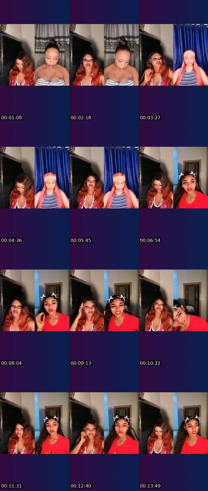 Contact-sheet preview of 🪽CAPRICORN🌟's Liveme recording