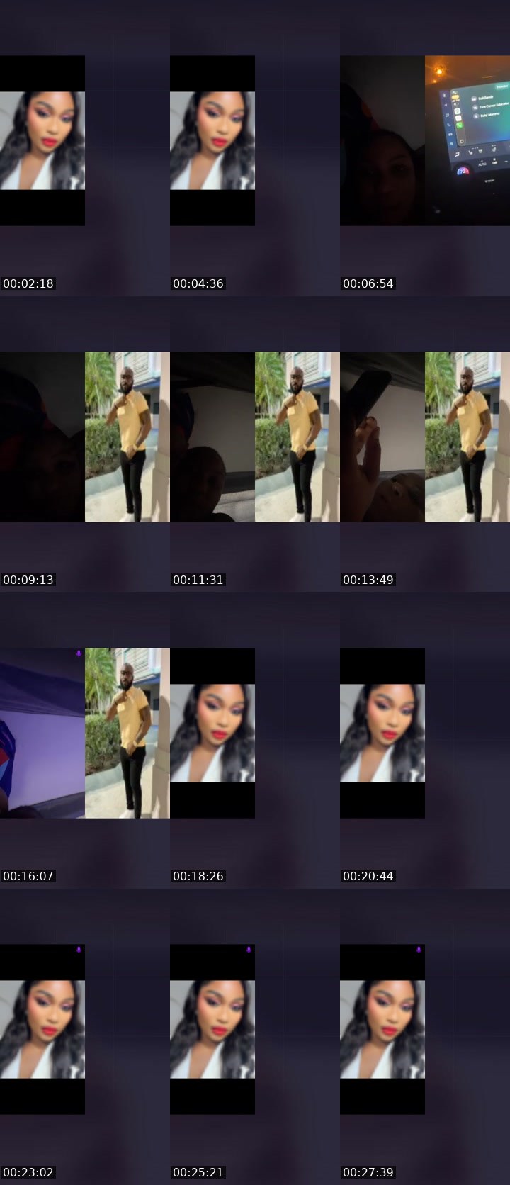 Contact-sheet preview of 💜Lauretta💣GmF✨'s Liveme recording