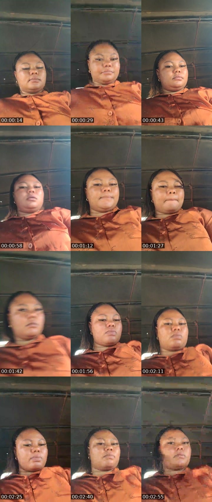 Contact-sheet preview of Chi baby 12's Liveme recording