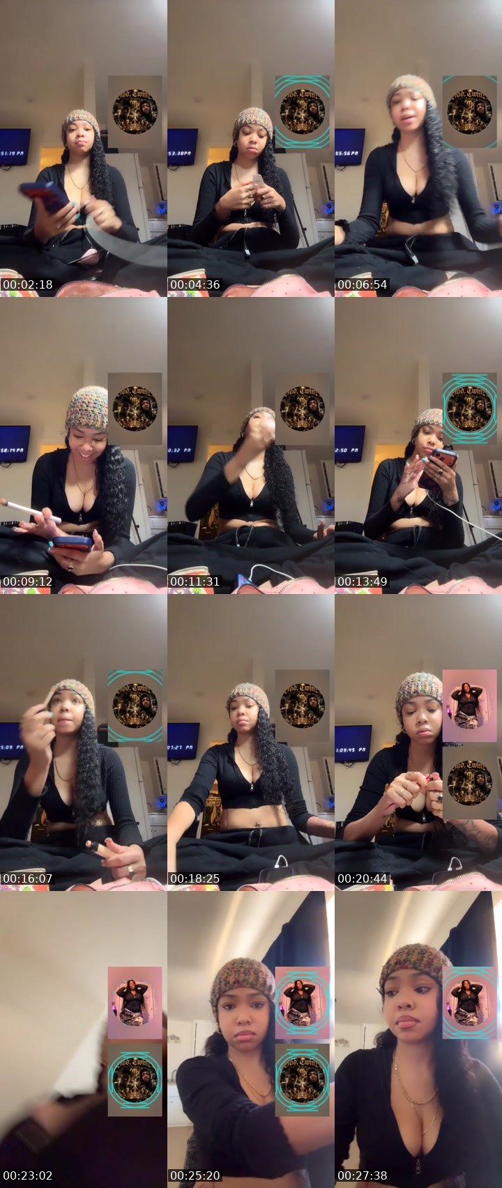 Contact-sheet preview of TeeeG333's Liveme recording