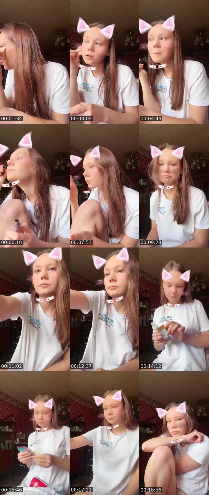 Contact-sheet preview of 🪐Nikusya🐾's Liveme recording