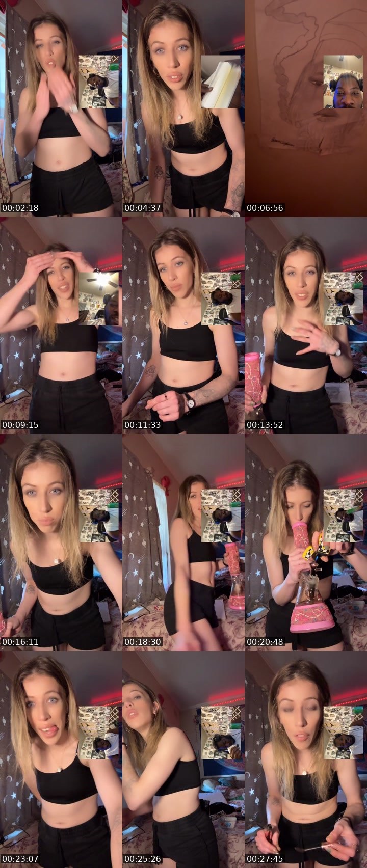 Contact-sheet preview of ⟢⊹✧𝔸𝕌𝕊𝕊𝕀𝔼✧⊹⟣'s Liveme recording