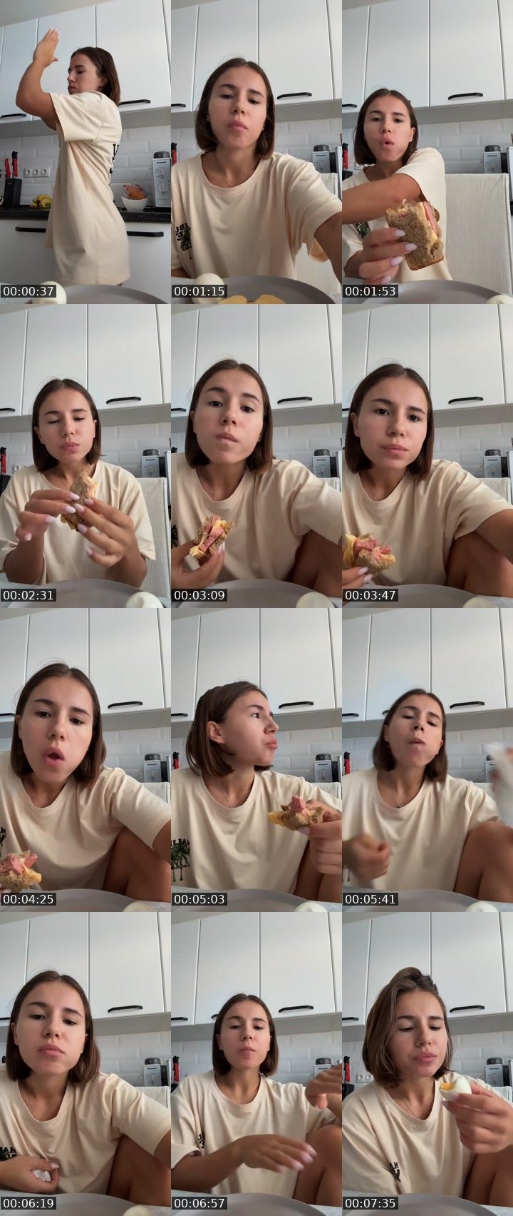 Contact-sheet preview of MaryLive's Liveme recording