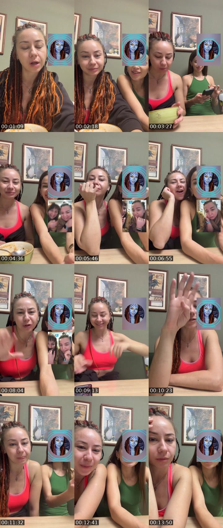Contact-sheet preview of 7К for TROPICANA 💚's Liveme recording