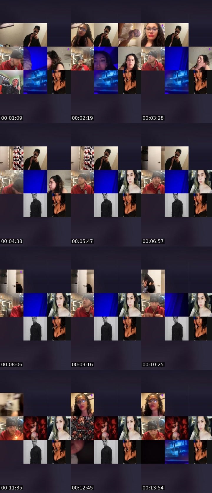 Contact-sheet preview of Officialbarbie's Liveme recording